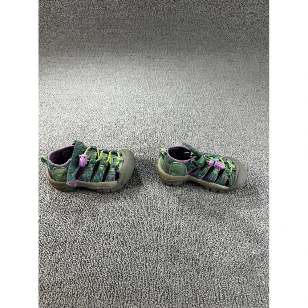 Keen Kids Newport H2 Sandal 8 Toddler Green Purple Dinosaur Print Sport Outdoors